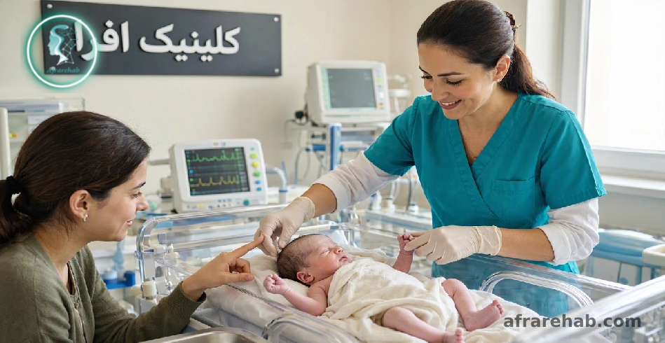 فلج مغزی در نوزادان نارس